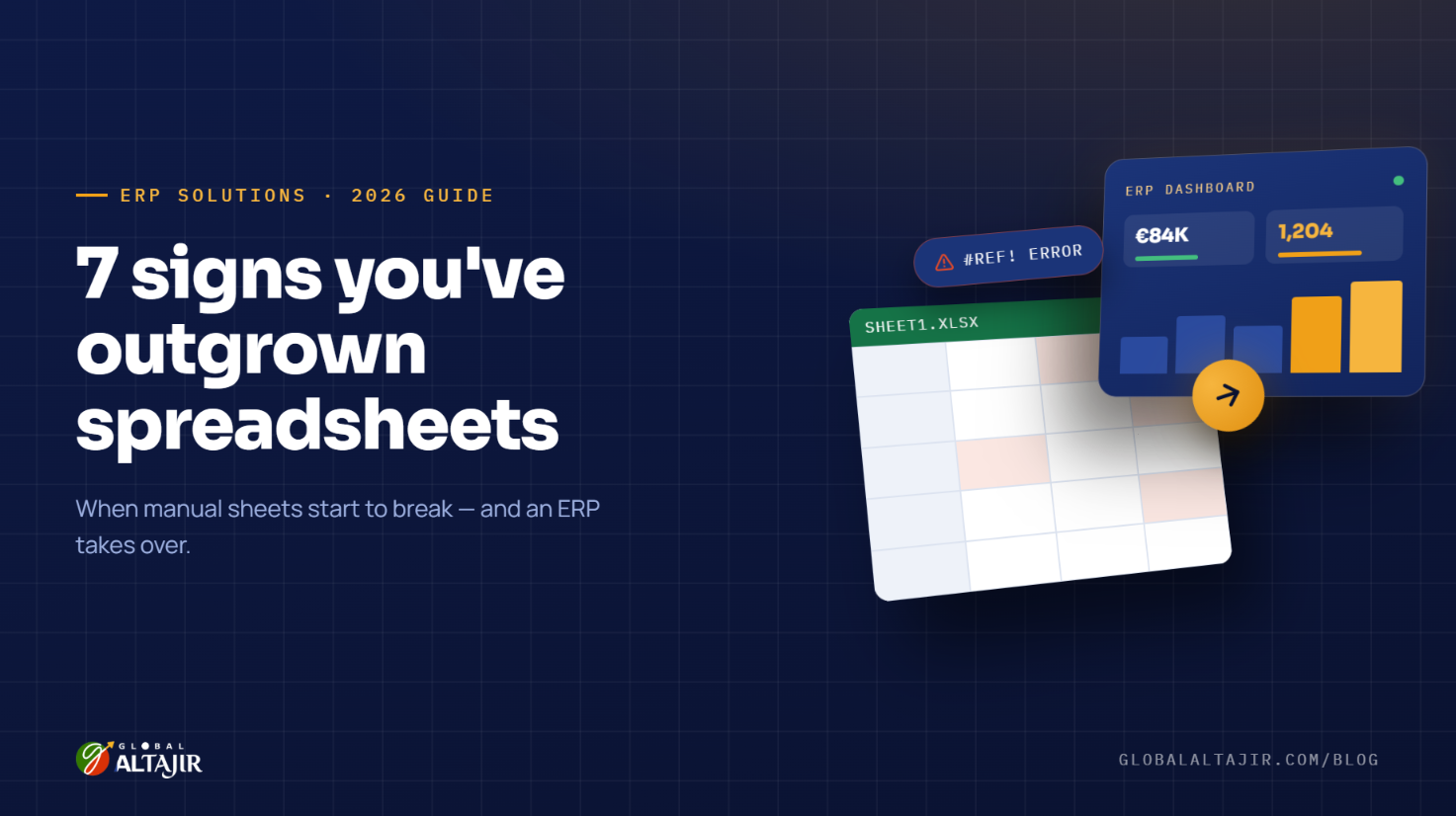 7 Signs Your Business Has Outgrown Spreadsheets and Needs an ERP System (2026 Guide)